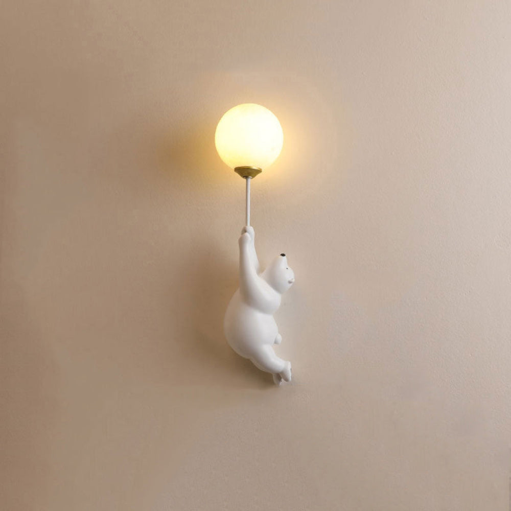 Veilleuse Murale Ours Ballon | Éclairage Doux et Sécurisé pour Chambre d’Enfant
