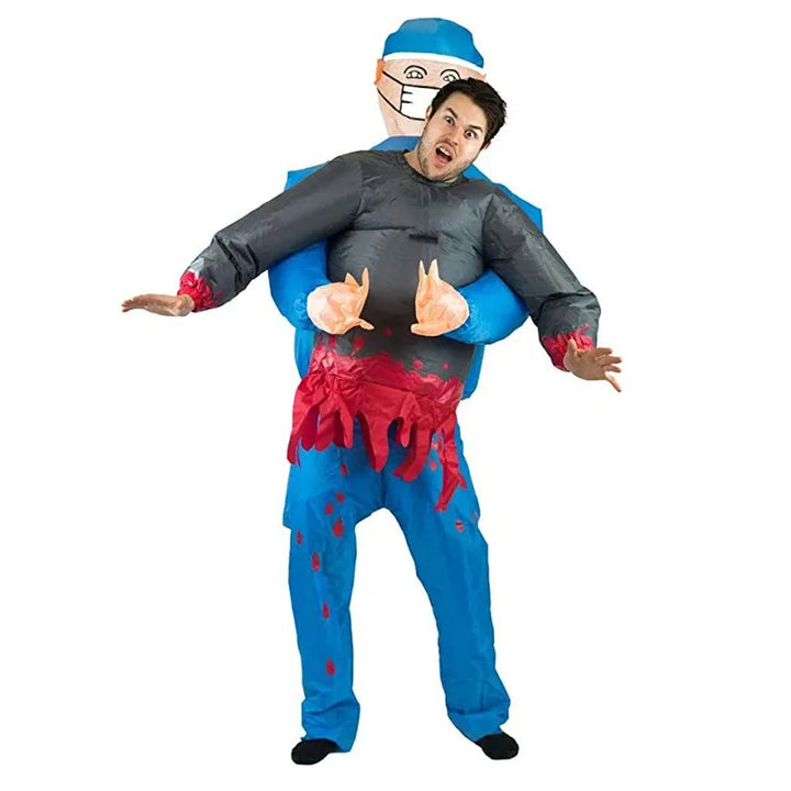 Costume de Chirurgien Gonflable SpookMorph | Déguisement Halloween Adulte Effrayant et Drôle