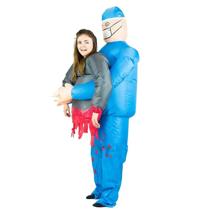 Costume de Chirurgien Gonflable SpookMorph | Déguisement Halloween Adulte Effrayant et Drôle
