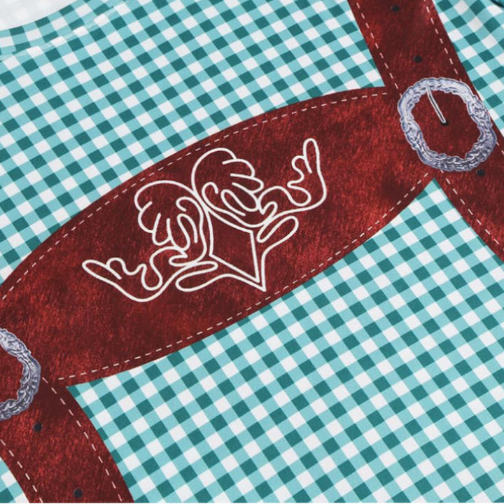 Wiesngaudi T-Shirt Unisexe – Design Lederhosen Photo-Réaliste, Fêtes & Oktoberfest
