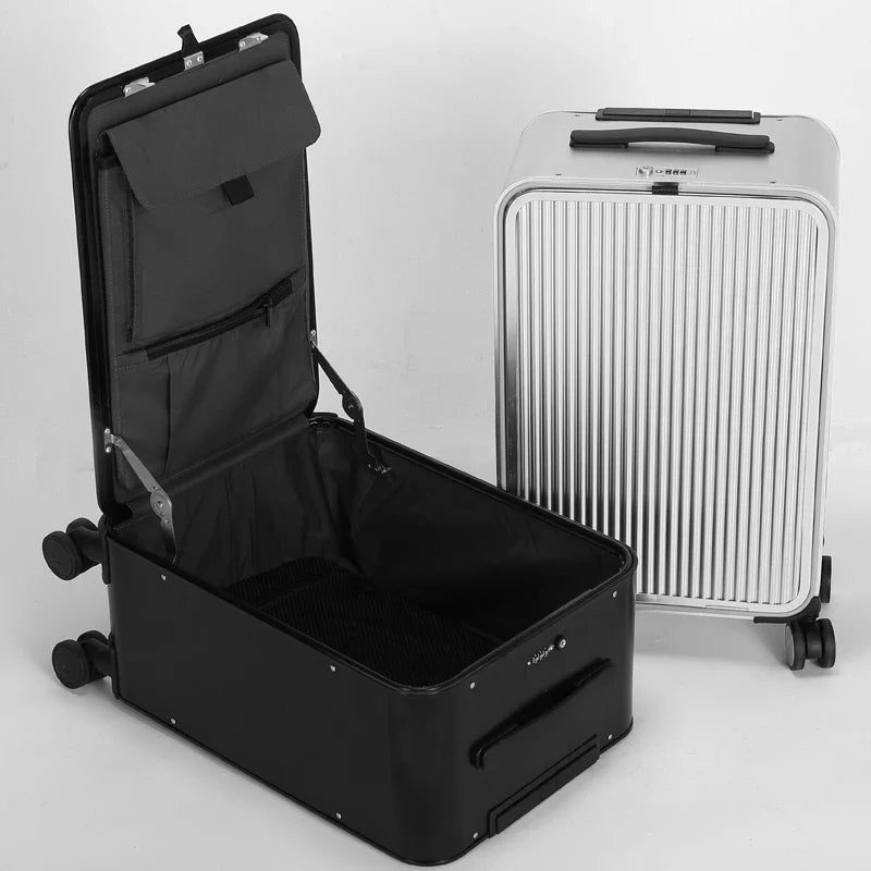 Valparaiso Valise Aluminium | Bagage Premium Durable avec Roulettes 360° Silencieuses