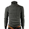 Maglione dolcevita in cotone da uomo Lucian con motivo a trecce | Calore casual ed eleganza