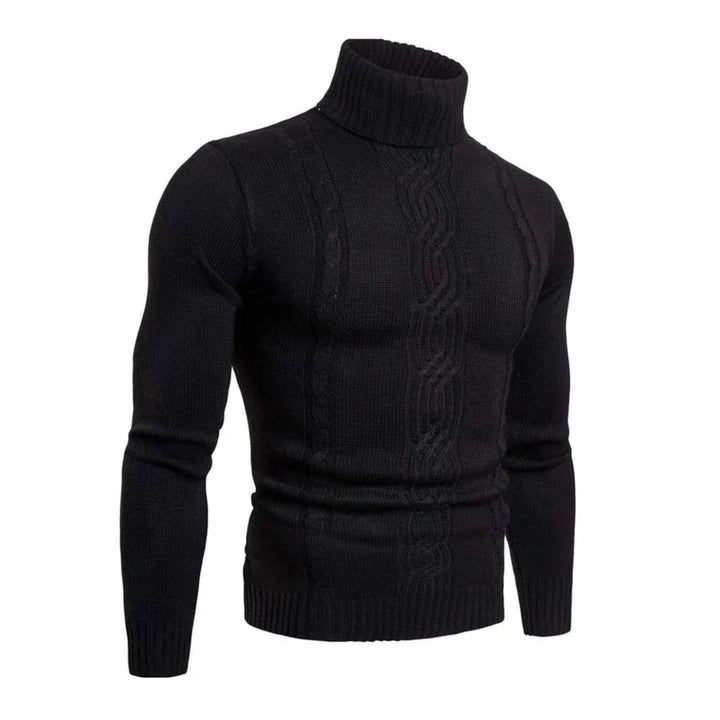 Maglione dolcevita in cotone da uomo Lucian con motivo a trecce | Calore casual ed eleganza