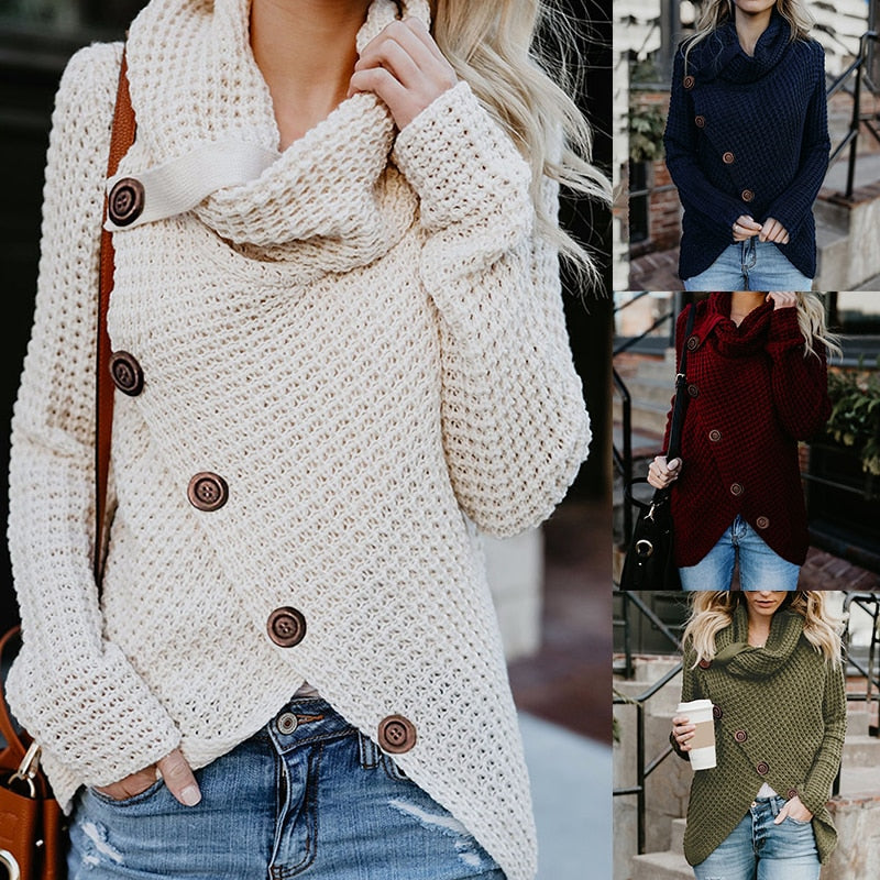 Clara | Col Roulé Moderne Et Symétrique Avec Détails De Classe