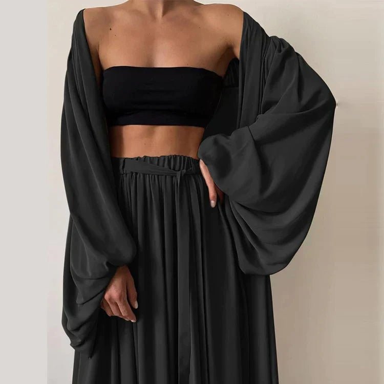 Leonie Ensemble 3 Pièces Été Femme | Blazer, Pantalon et Top Élégants