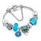 Bracelet en Argent Sterling 925 avec Breloques Florales | Bijou Élégant Femme Cadeau