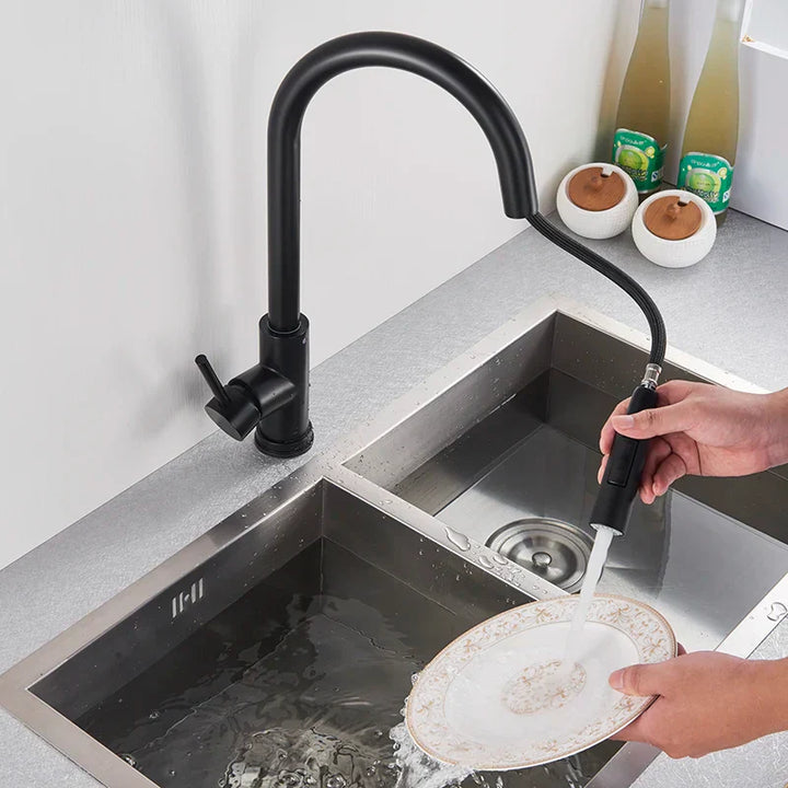 Torneira de Cozinha com Sensor Tátil | Design Moderno com Bico Extensível