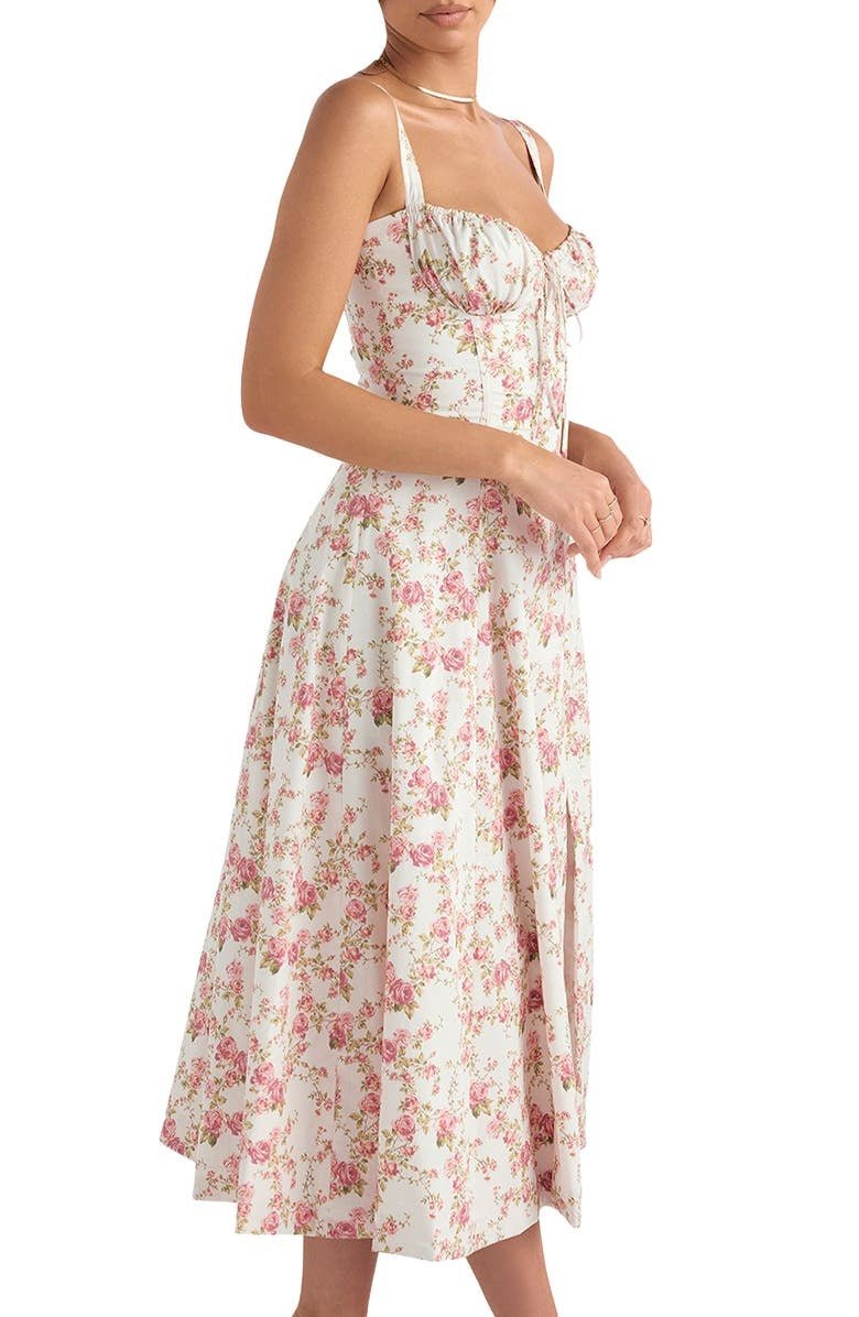 Robe Florale avec Corset | Élégance Décontractée & Charme Estival