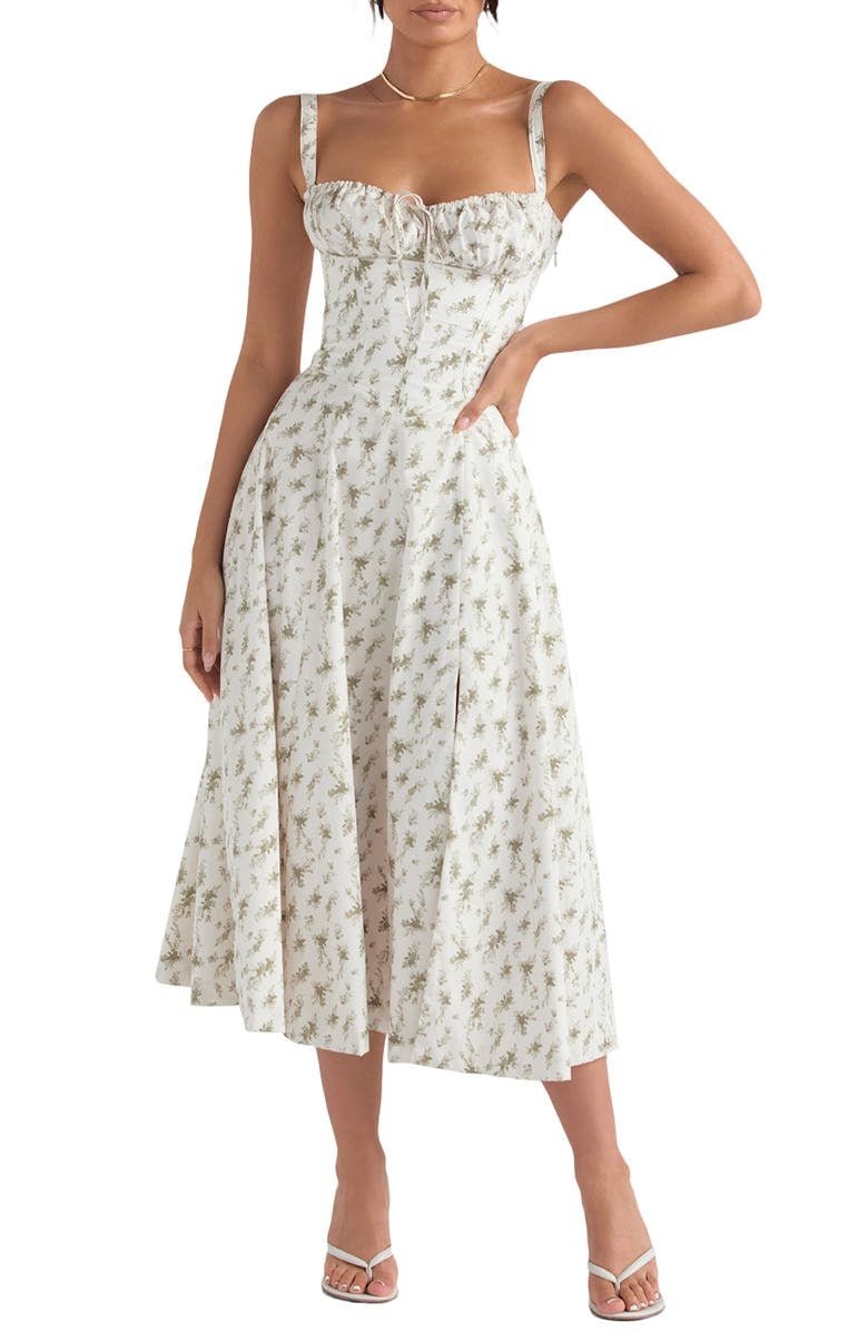 Robe Florale avec Corset | Élégance Décontractée & Charme Estival