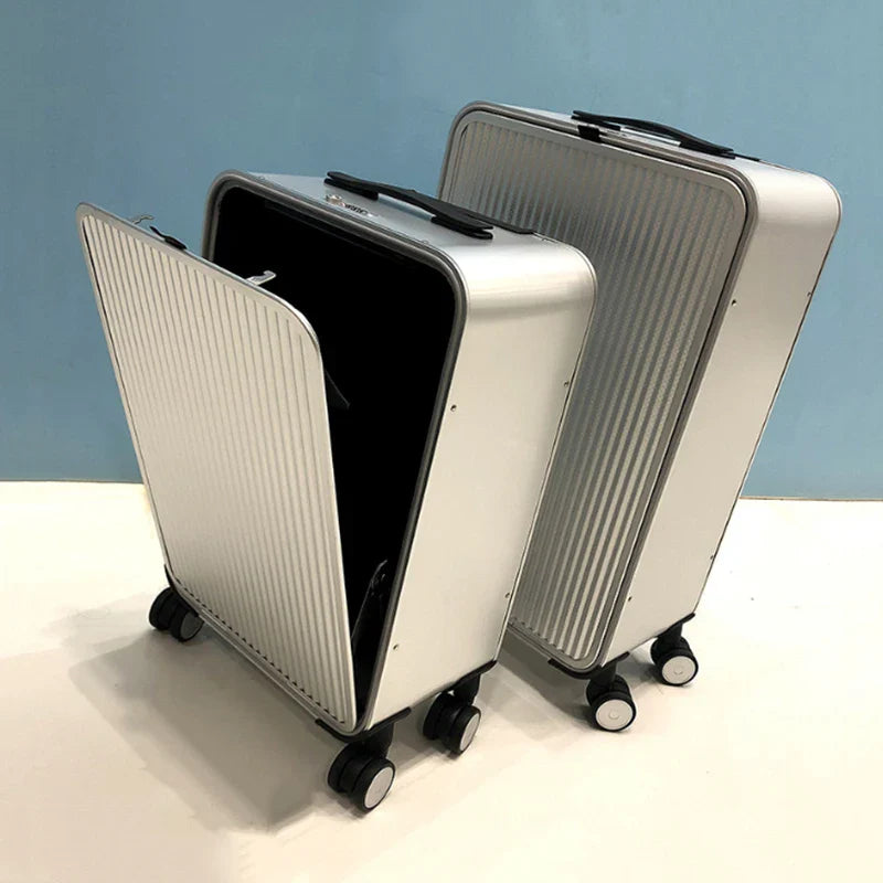 Valparaiso Valise Aluminium | Bagage Premium Durable avec Roulettes 360° Silencieuses