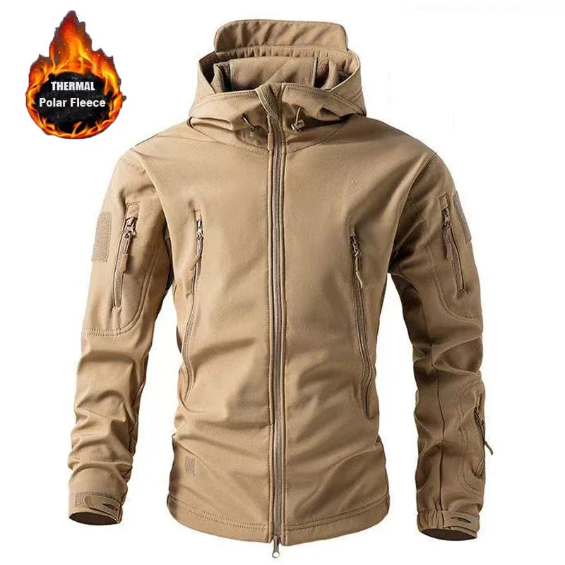 NordTrek Chaqueta Softshell de Forro Polar para Hombre - Impermeable y Transpirable para Exterior