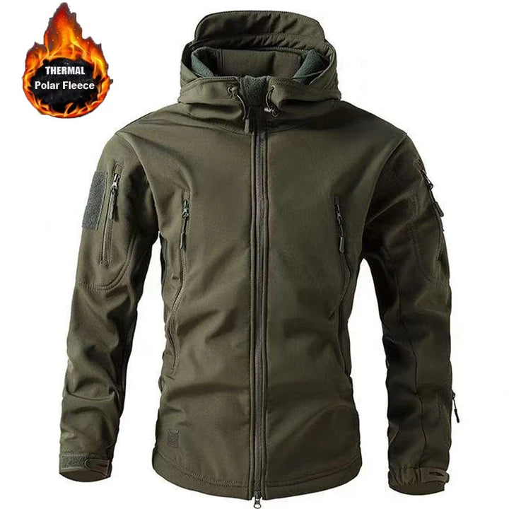 NordTrek Chaqueta Softshell de Forro Polar para Hombre - Impermeable y Transpirable para Exterior