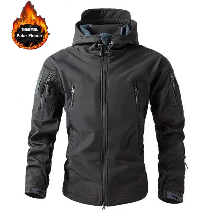 NordTrek Chaqueta Softshell de Forro Polar para Hombre - Impermeable y Transpirable para Exterior