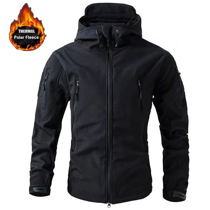 NordTrek Chaqueta Softshell de Forro Polar para Hombre - Impermeable y Transpirable para Exterior