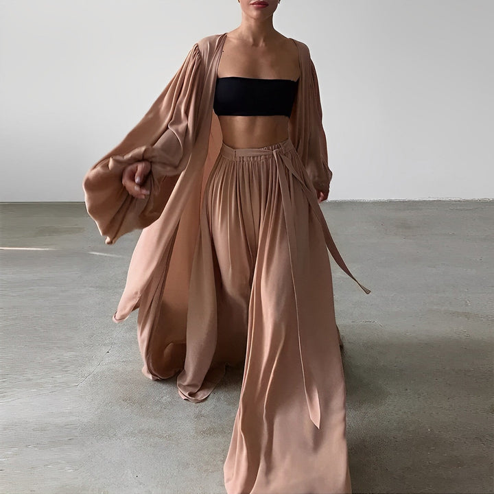 Leonie Ensemble 3 Pièces Été Femme | Blazer, Pantalon et Top Élégants