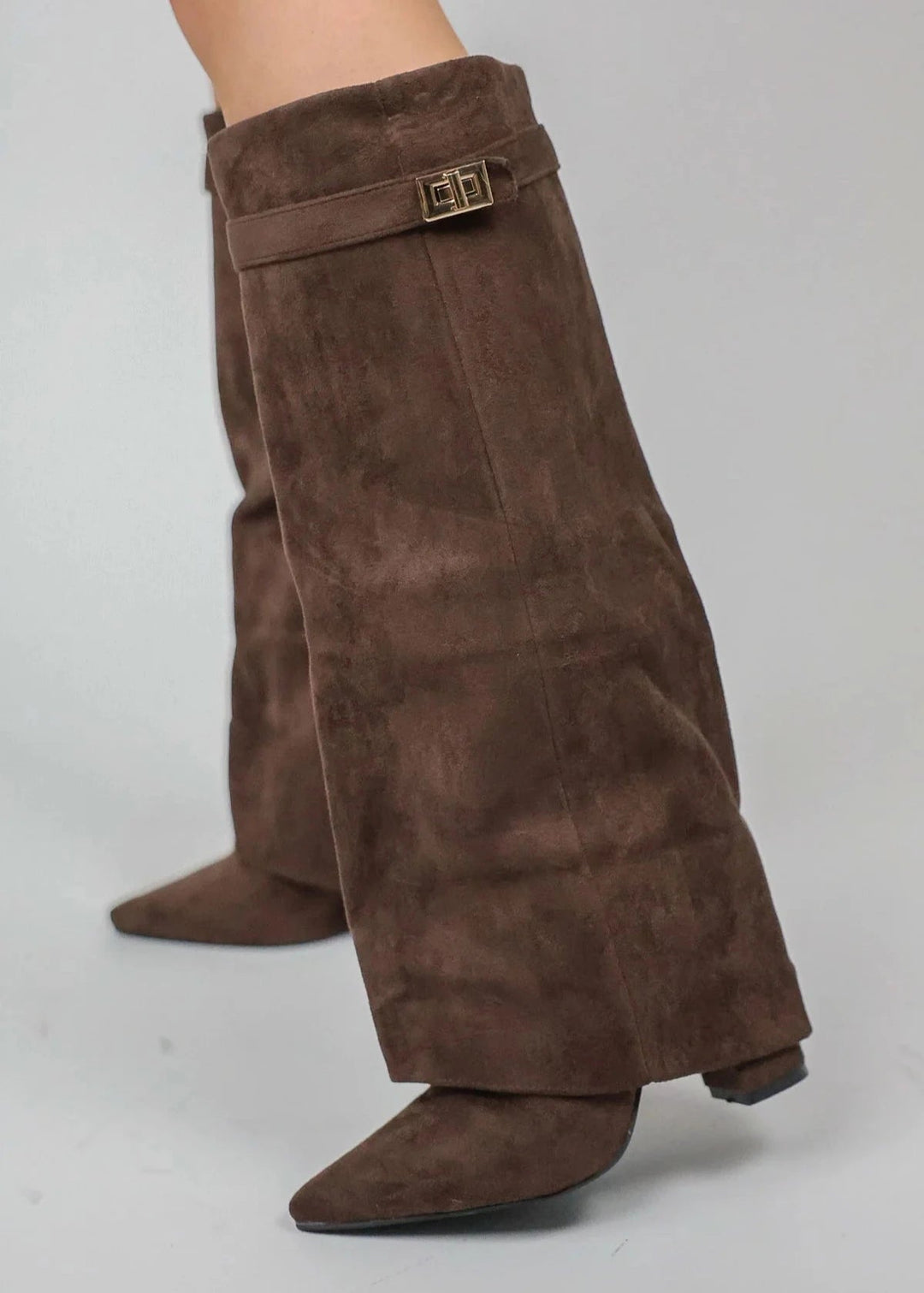 Stivali da donna Elvira | Eleganti stivali con zeppa, tacco a blocco e cerniera
