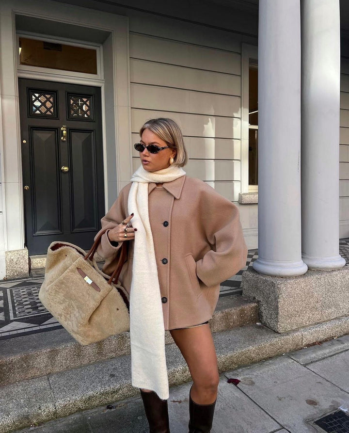 Abrigo de lana oversize con estilo | Comodidad y elegancia para el otoño 