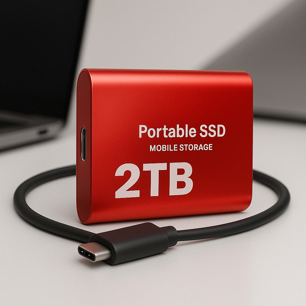 SSD externo de alta velocidade | Armazenamento portátil rápido e fiável