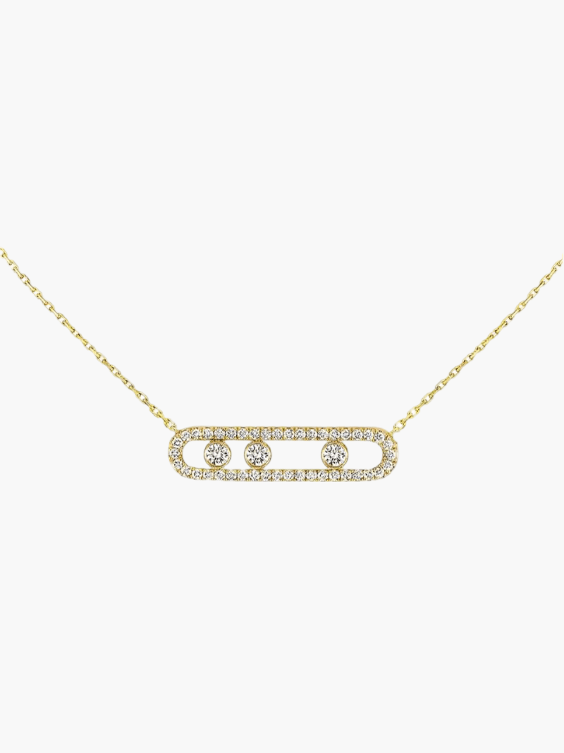 Ester | Aurora Collier avec diamants mobiles - élégant, raffiné & intemporel