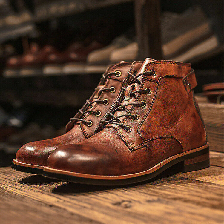 Bottes en cuir pour hommes