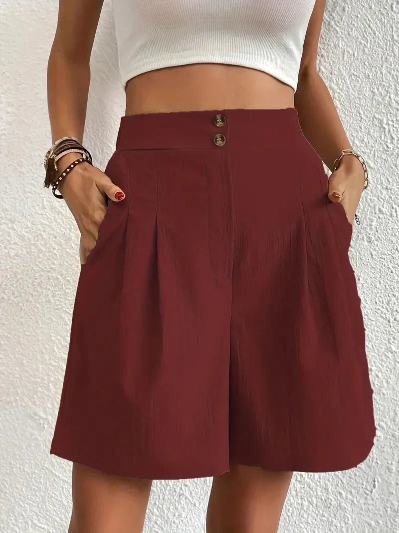 Liyana Short Taille Haute Femme | Coupe Flatteuse & Élégance Décontractée