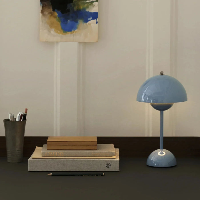 Lampada da tavolo a LED senza fili AuroraGlo | Design anni '60 con dimmer regolabile