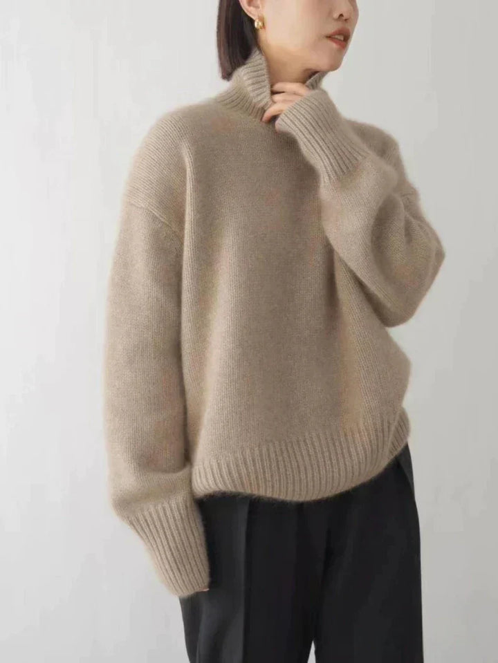 Cachemire Chic | Pull Col Roulé en Cachemire Doux et Élégant pour un Style Raffiné