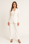 Lina | Elegante tailleur pantalone da donna in stile business con blazer aderente e pantaloni dritti