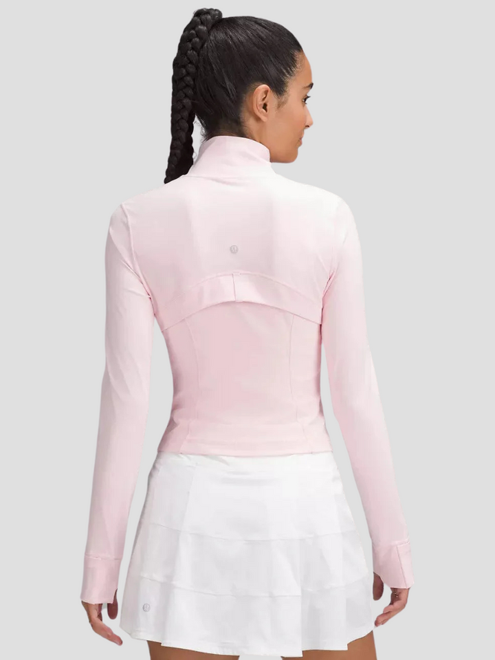 Jor Riset Veste de Sport Femme | Coupe Ajustée, Tissu Doux & Extensible, Poches Zippées