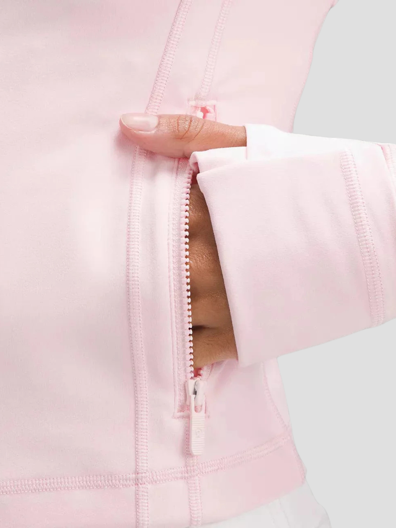 Jor Riset Veste de Sport Femme | Coupe Ajustée, Tissu Doux & Extensible, Poches Zippées