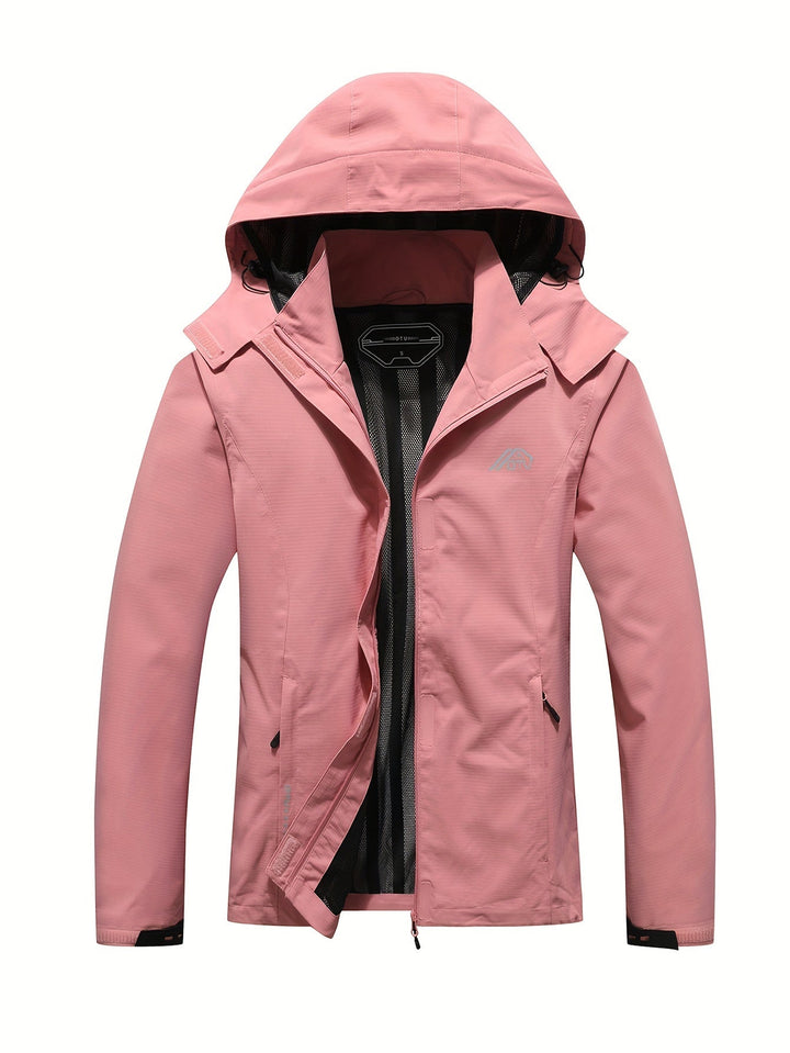 Lotte Coupe-Vent Femme – Imperméable Léger à Capuche, Coupe Régulière, Style Sportif
