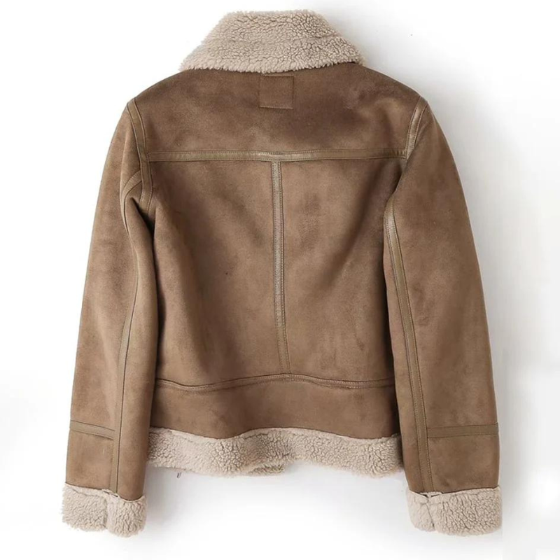 Giacca in pelle di lusso da donna Ava | Fodera in sherpa e comfort eccezionale