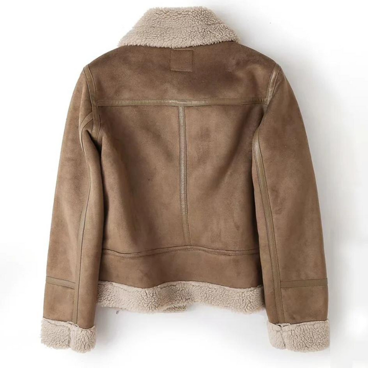 Giacca in pelle di lusso da donna Ava | Fodera in sherpa e comfort eccezionale
