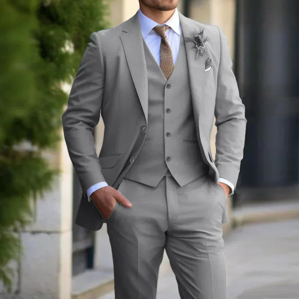 Costume de mariage moderne et élégant pour homme | Ensemble de 3 pièces