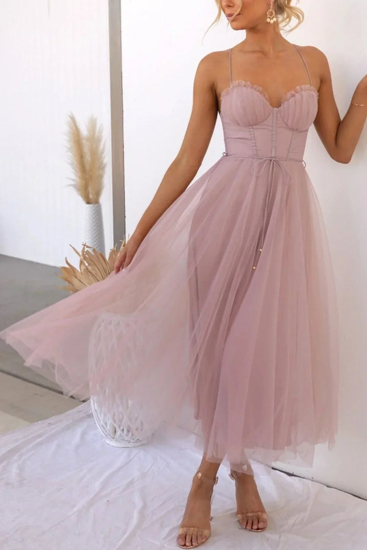 Alessia Robe Corset Mesh | Camisole en Dentelle pour un Look Élégant