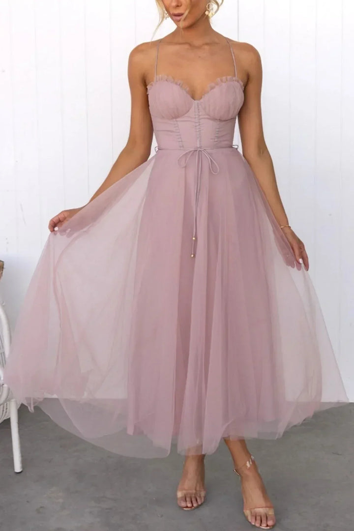 Alessia Robe Corset Mesh | Camisole en Dentelle pour un Look Élégant