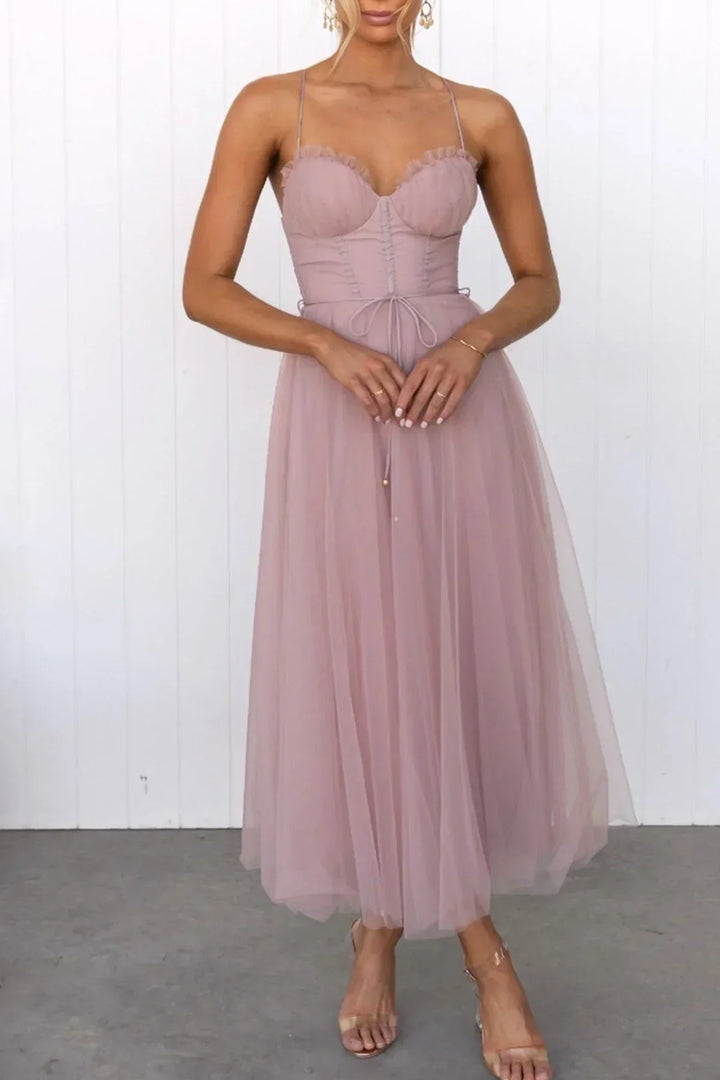 Alessia Robe Corset Mesh | Camisole en Dentelle pour un Look Élégant
