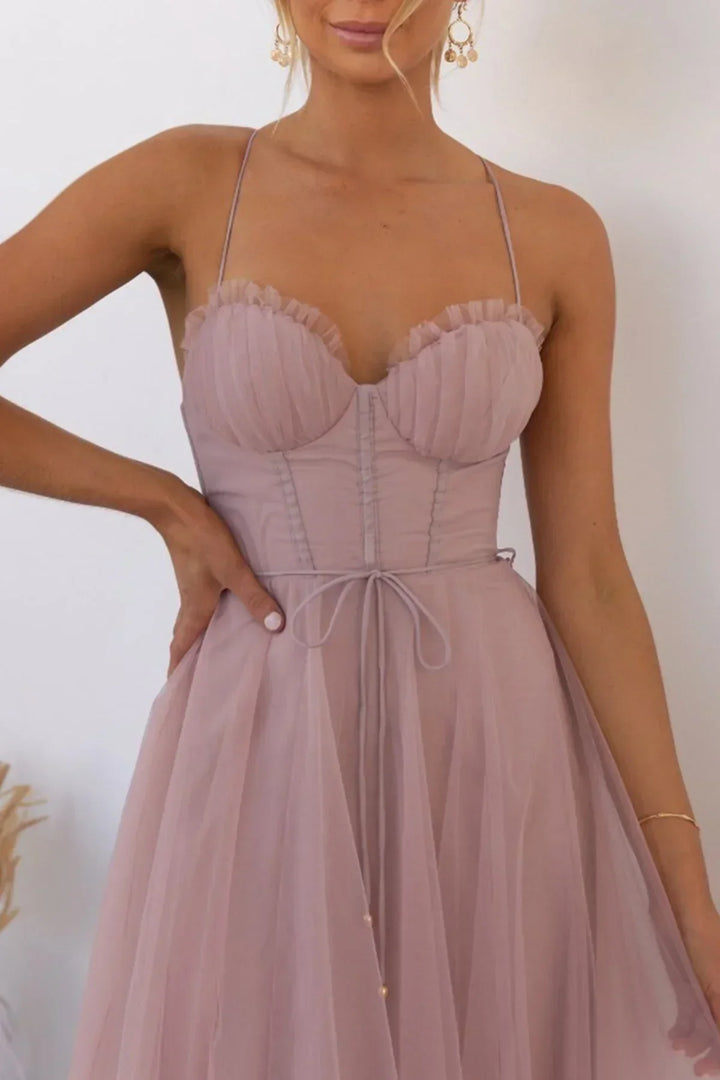 Alessia Robe Corset Mesh | Camisole en Dentelle pour un Look Élégant