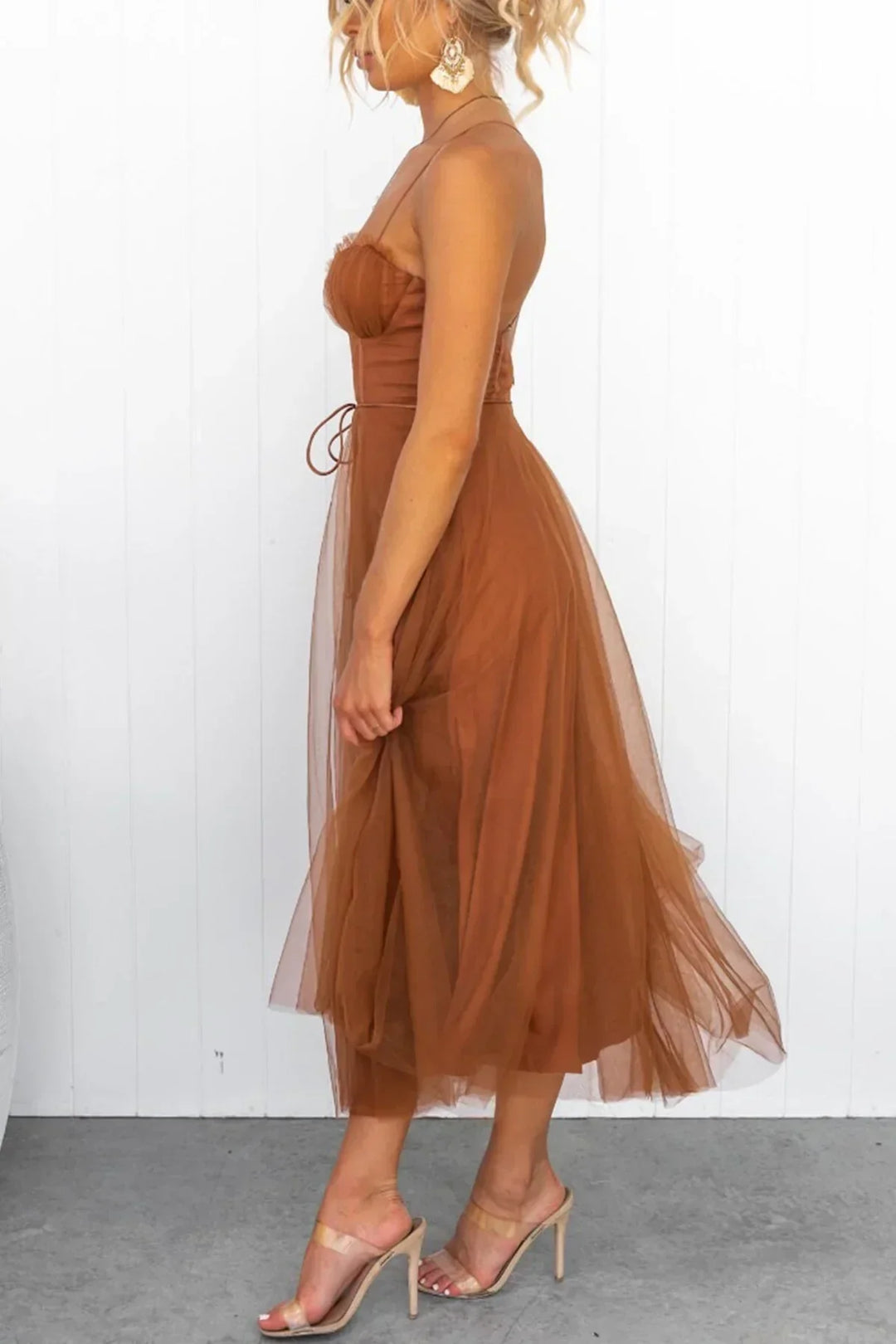 Alessia Robe Corset Mesh | Camisole en Dentelle pour un Look Élégant