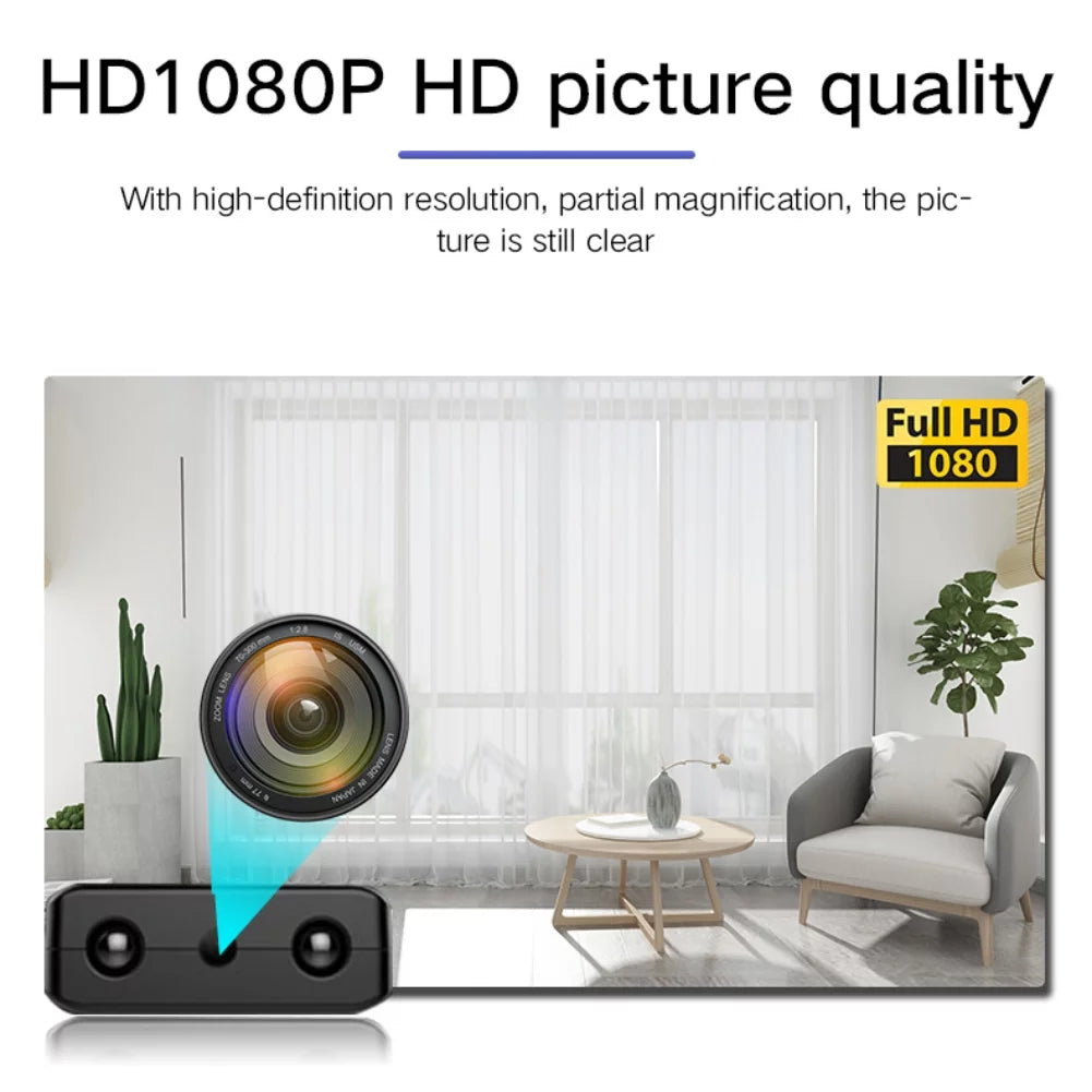Caméra Wi-Fi HD de Surveillance | Vision Nocturne, Grand Angle, Détection de Mouvement