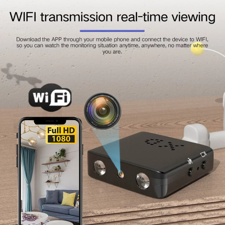 Caméra Wi-Fi HD de Surveillance | Vision Nocturne, Grand Angle, Détection de Mouvement