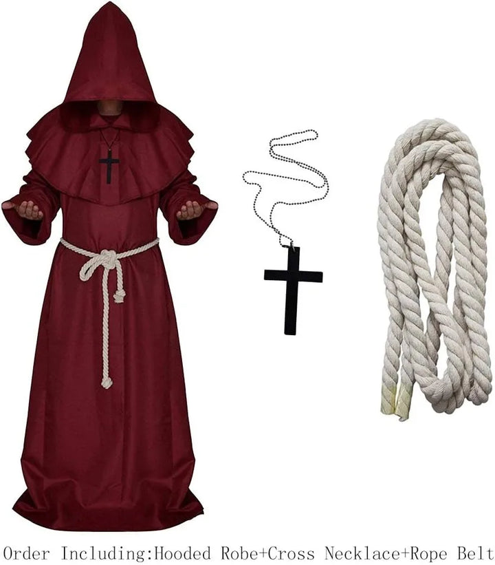 Costume de Moine Médiéval DarkHollow | Cagoule & Sweat à Capuche Unisexe