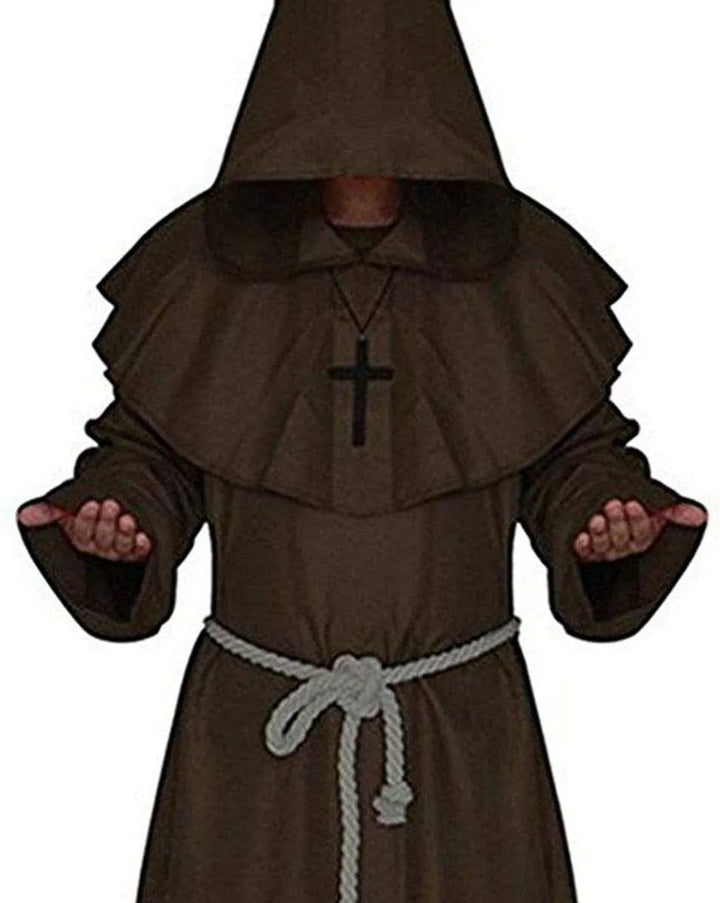Costume de Moine Médiéval DarkHollow | Cagoule & Sweat à Capuche Unisexe