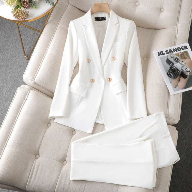 Gillian Ensemble Deux Pièces Pour Femme | Blazer Élégant et Pantalon Moderne