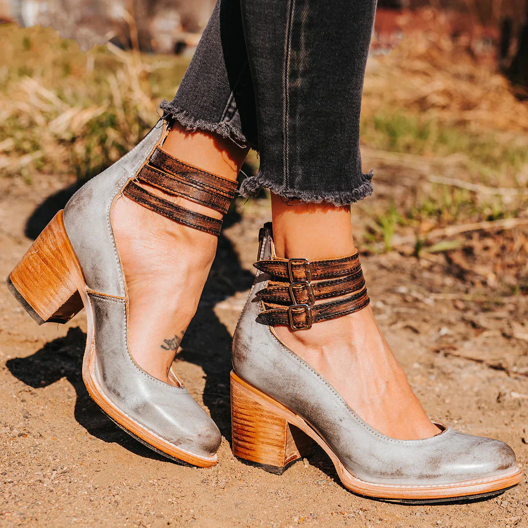 Escarpins élégants Neda avec bride cheville | talons élégants pour femmes