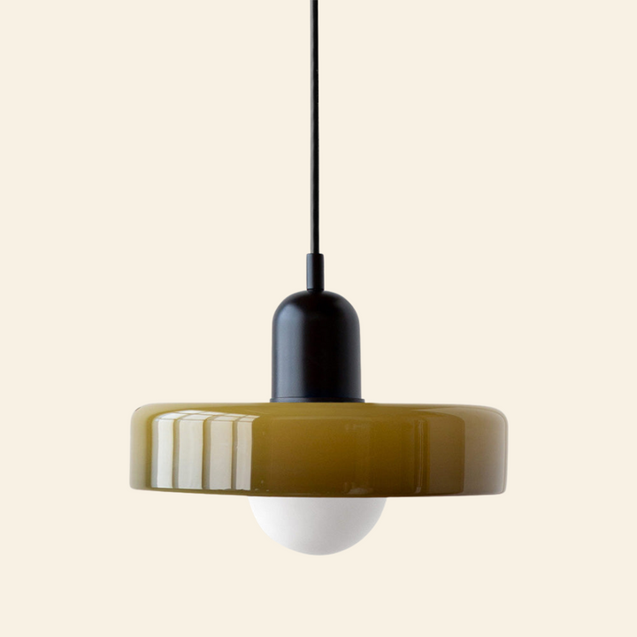 Lámpara colgante de vidrio coloreado | Diseño moderno y elegante