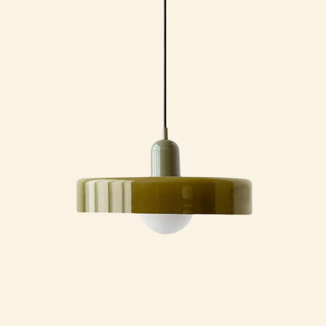 Lámpara colgante de vidrio coloreado | Diseño moderno y elegante