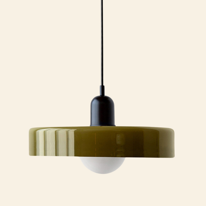 Lámpara colgante de vidrio coloreado | Diseño moderno y elegante