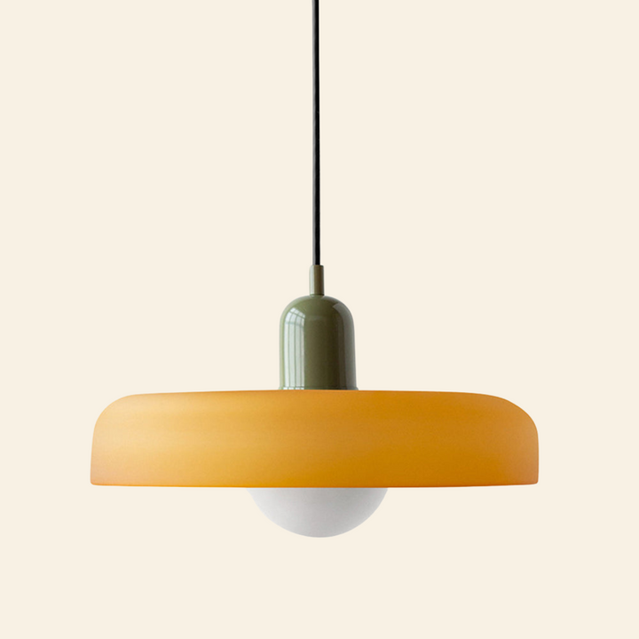 Lámpara colgante de vidrio coloreado | Diseño moderno y elegante
