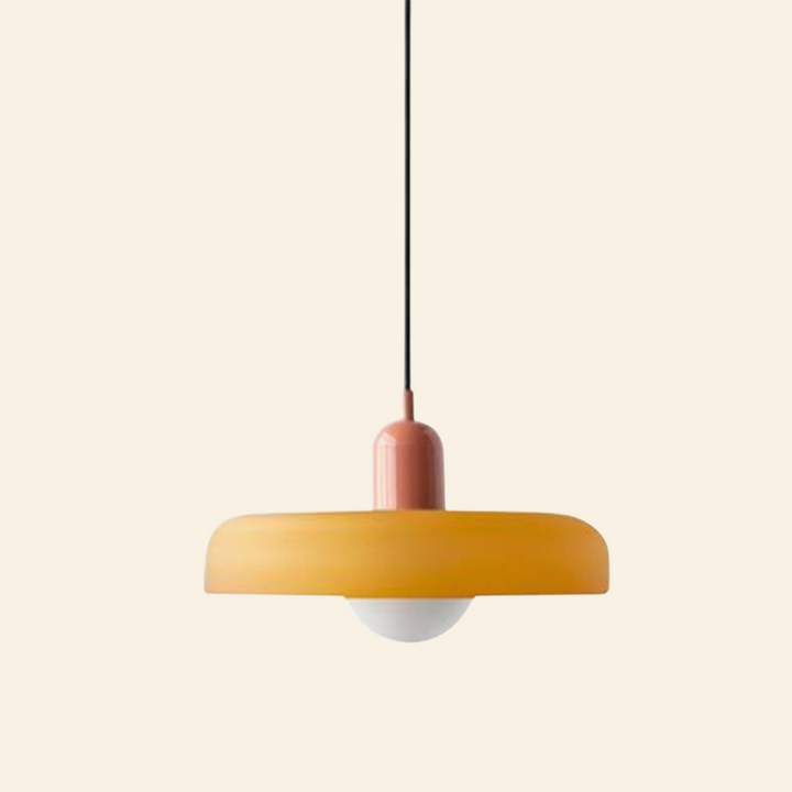 Lámpara colgante de vidrio coloreado | Diseño moderno y elegante